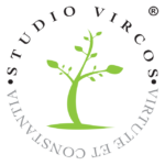 Il Logo dello Studio Vircos: una pianta che cresce all'interno di un circolo virtuoso