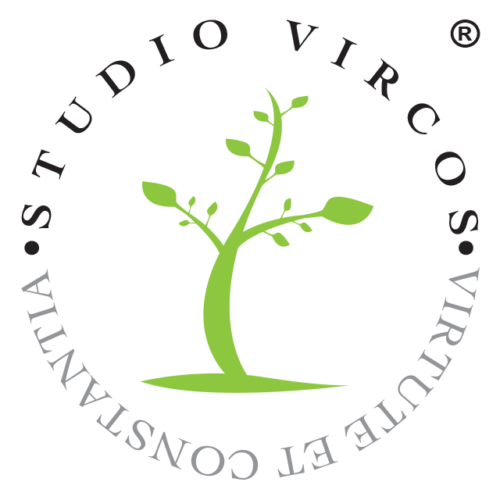 Il Logo dello Studio Vircos: una pianta che cresce all'interno di un circolo virtuoso
